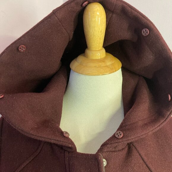 Dawn Levy Coat, Beautiful, Wool Blend with removable Faux Fur hood, Size M - Picture 7 of 14